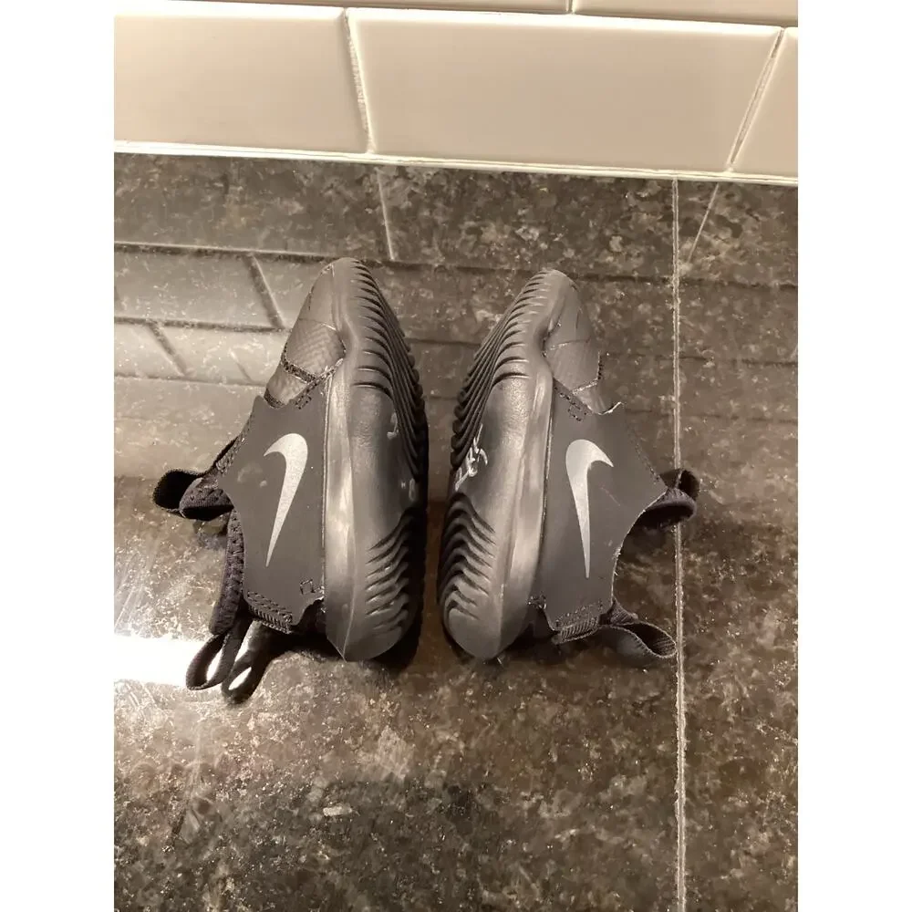 Nike‎ Baby/kids Flex Runner Td Running Sneakers Shoes Trainers Athletic Black 4C